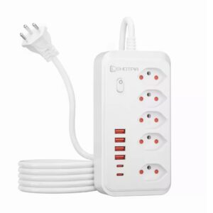 11-in-1-Steckdosenleiste mit USB-A und USB-C
