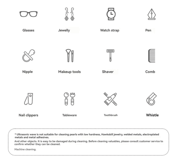 Ultraschallreiniger für Brillen, Uhren, Schmuck – Bild 5