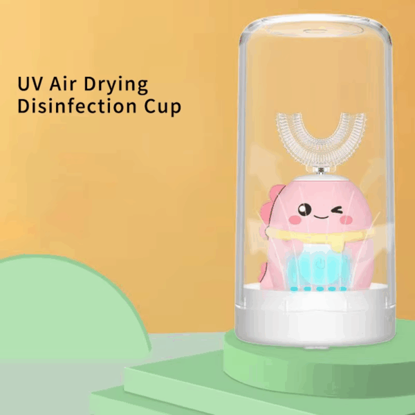 Elektrische Kinderzahnbürste Blau – Bild 2